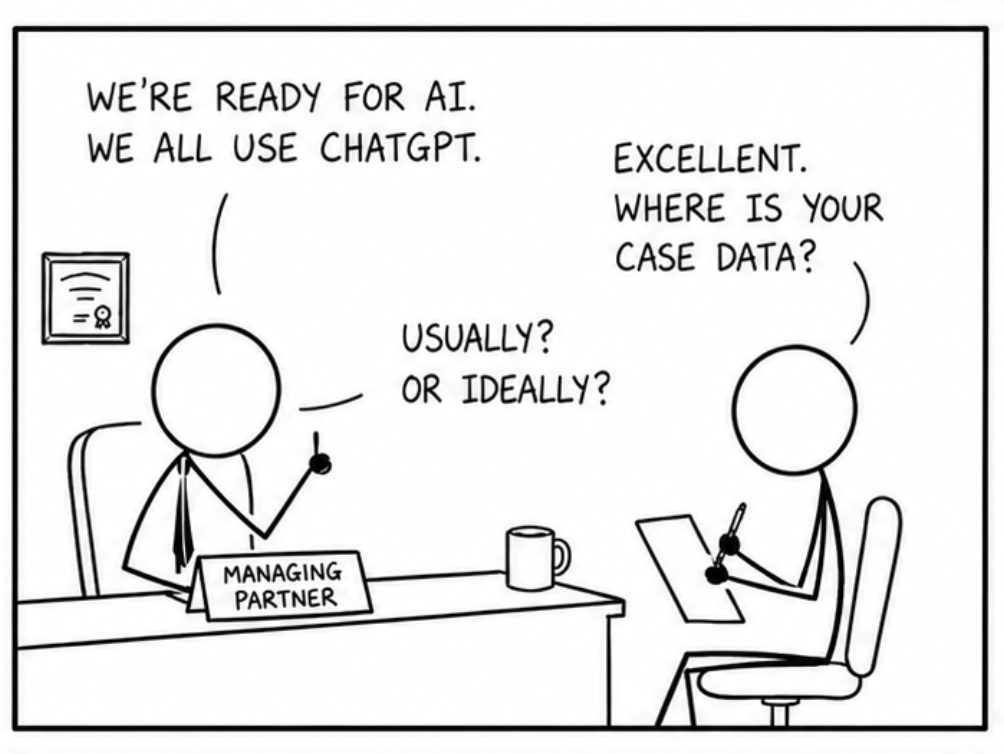 Comic about AI readiness and spreadsheet chaos